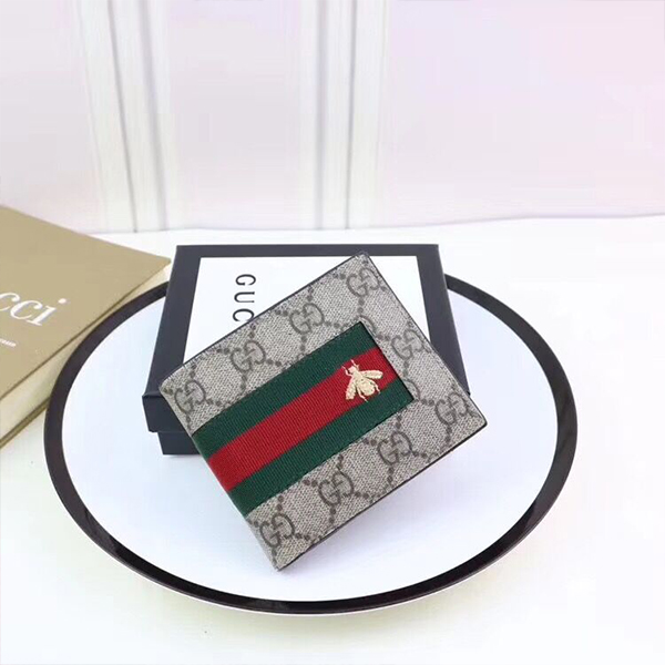 Gucci GG Supreme Bee Bifold Wallet - 