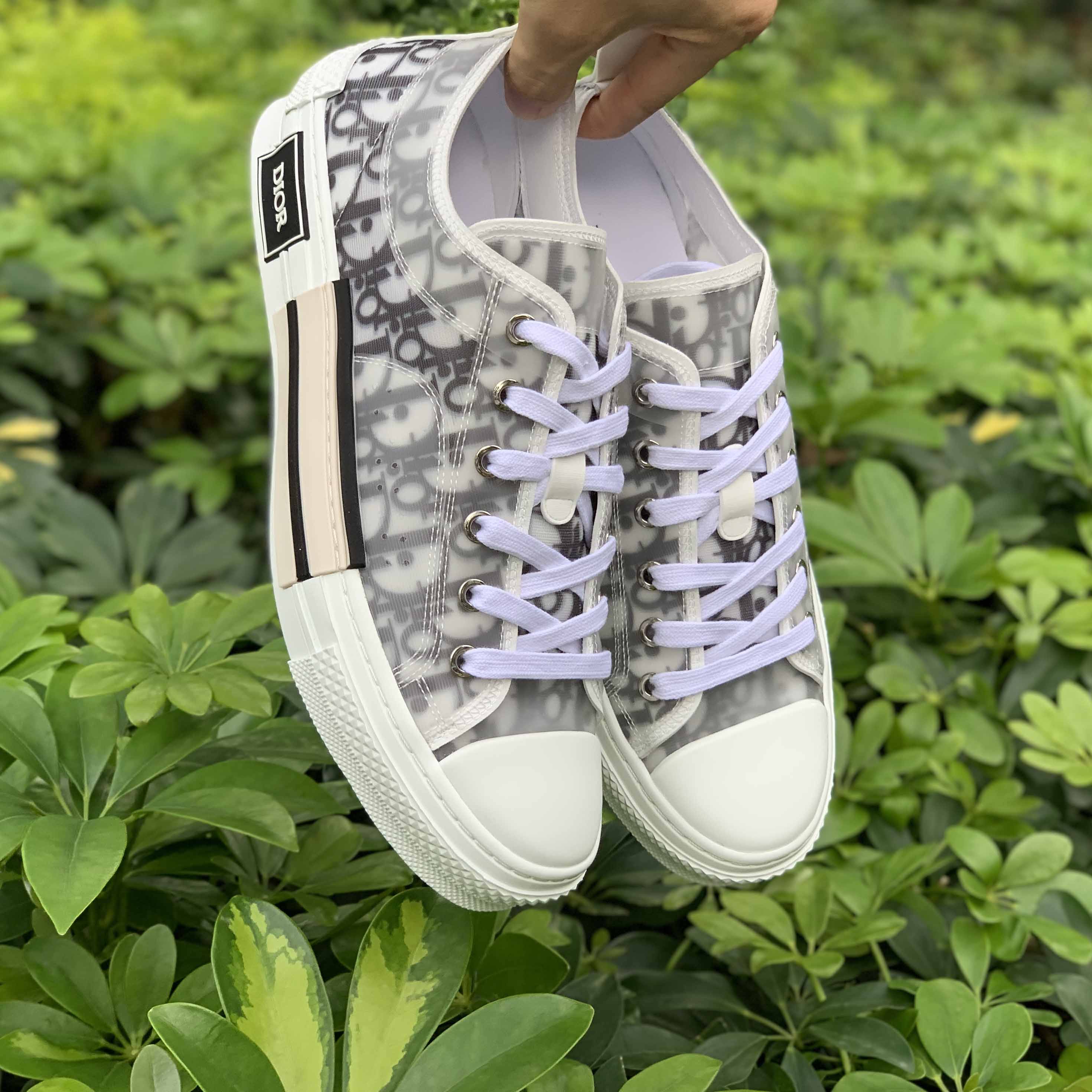 Dior Oblique Technical Canvas "B23" Sneaker - 