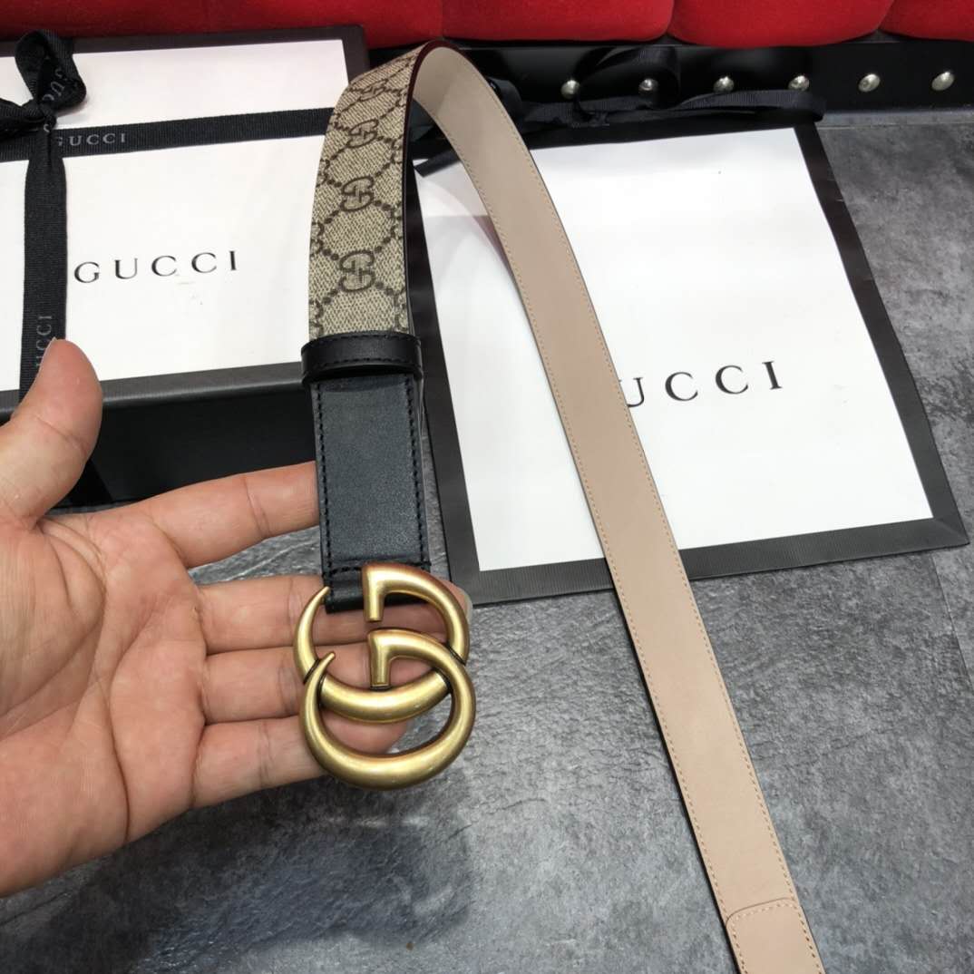 Gucci GG Belt With Double G Buckle - 