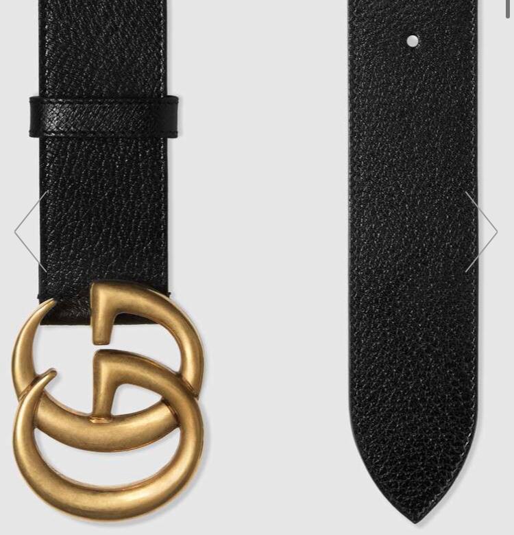 Gucci Black Belt ,1.5 Inch Buckle 3.003W*2.36 H Inches - 