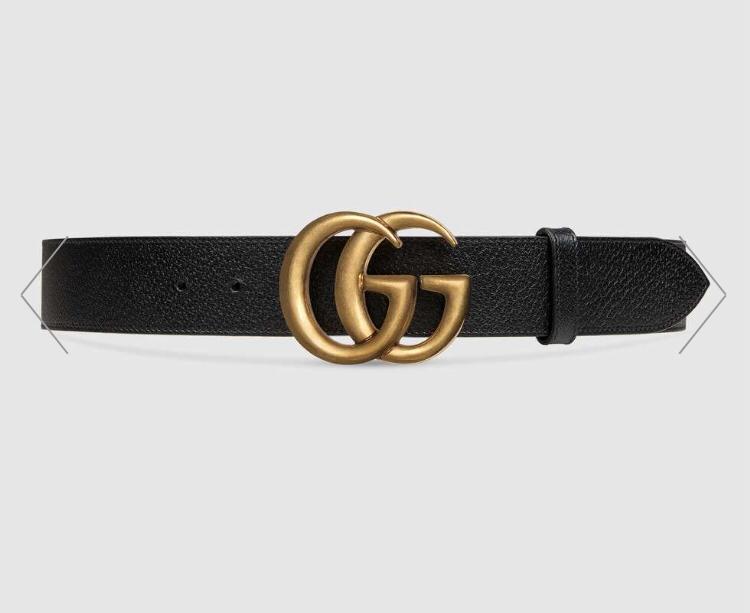 Gucci Black Belt ,1.5 Inch Buckle 3.003W*2.36 H Inches - 