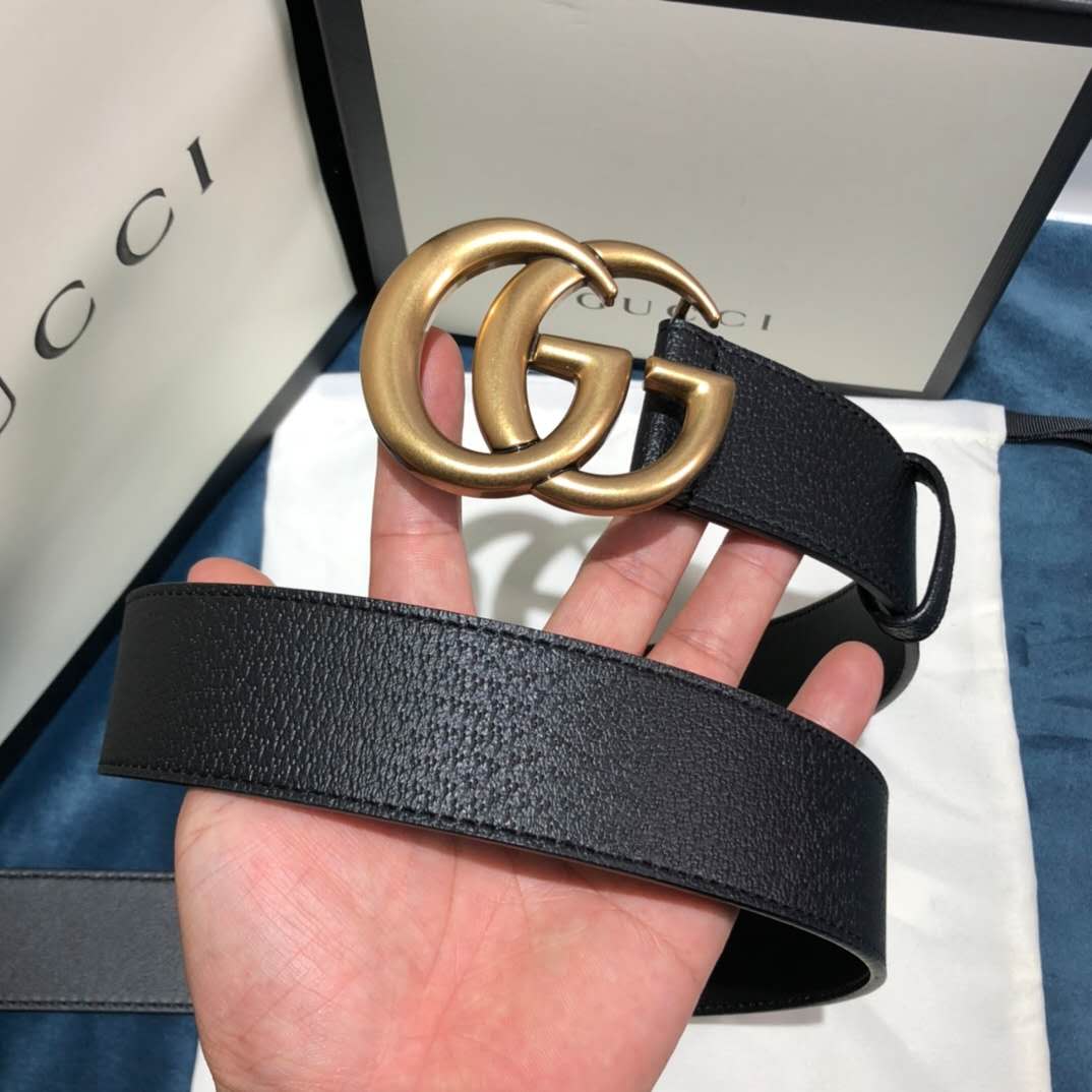 Gucci Black Belt ,1.5 Inch Buckle 3.003W*2.36 H Inches - 
