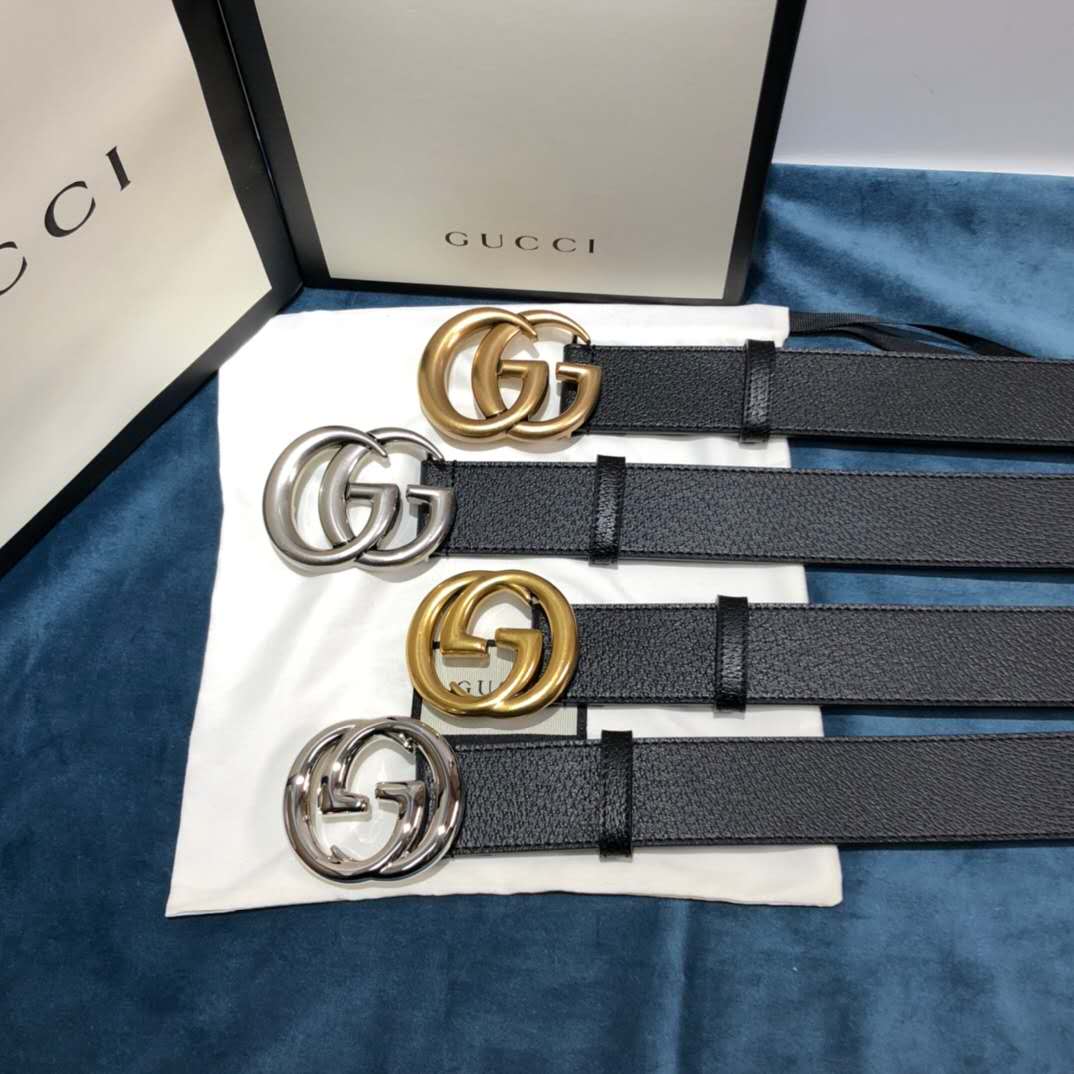 Gucci Black Belt ,1.5 Inch Buckle 3.003W*2.36 H Inches - 