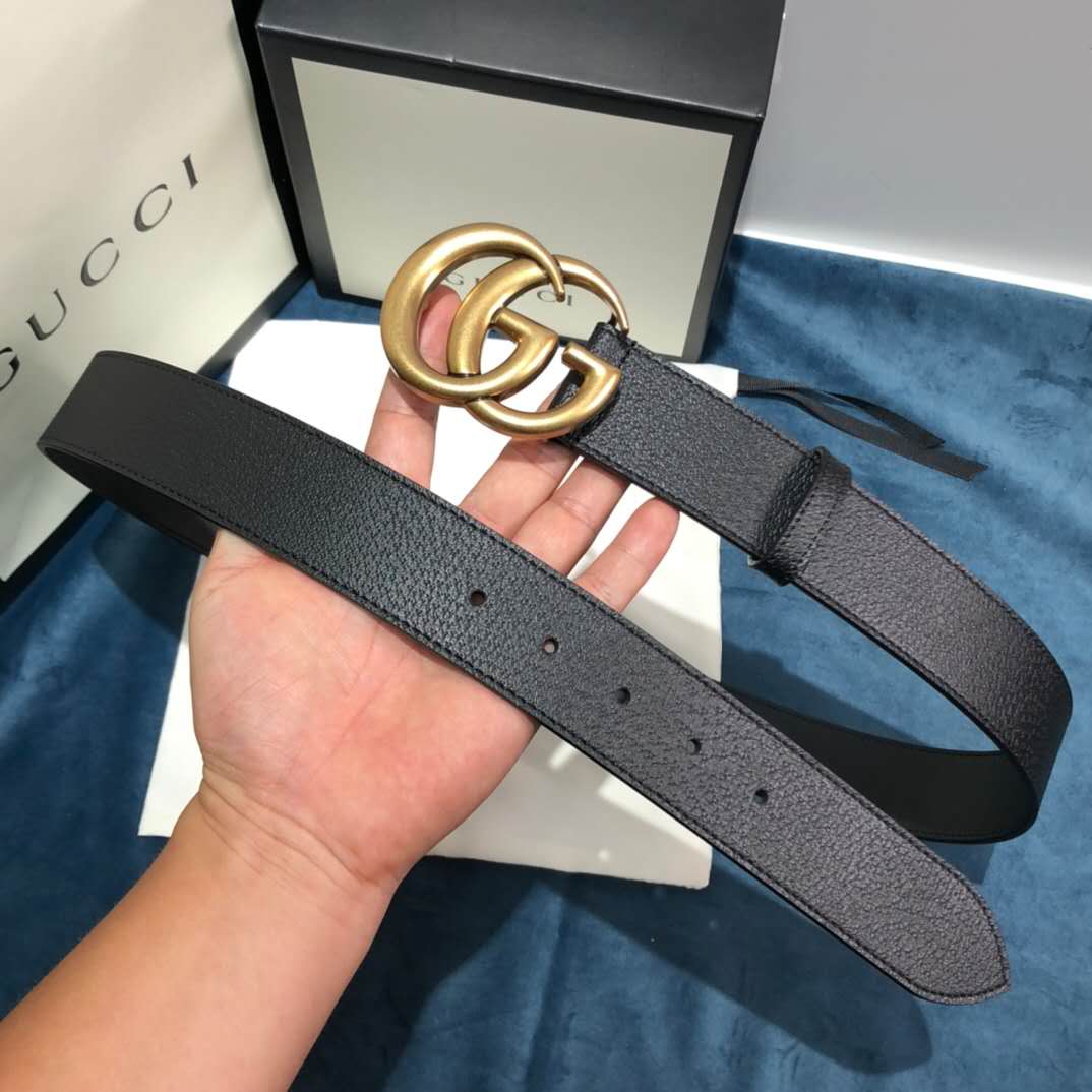 Gucci Black Belt ,1.5 Inch Buckle 3.003W*2.36 H Inches - 