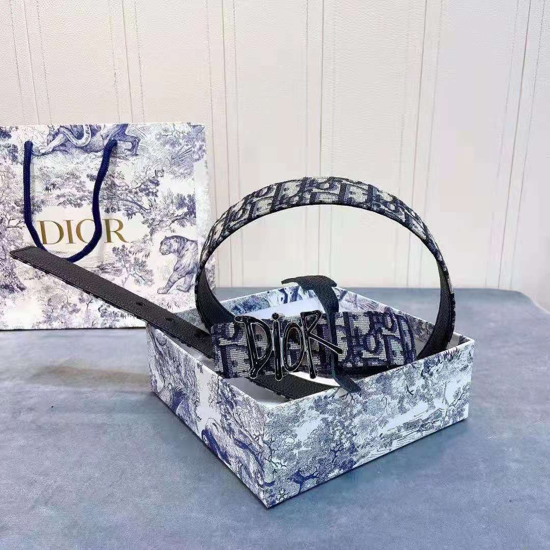 Dior Oblique Jacquard Belt - 