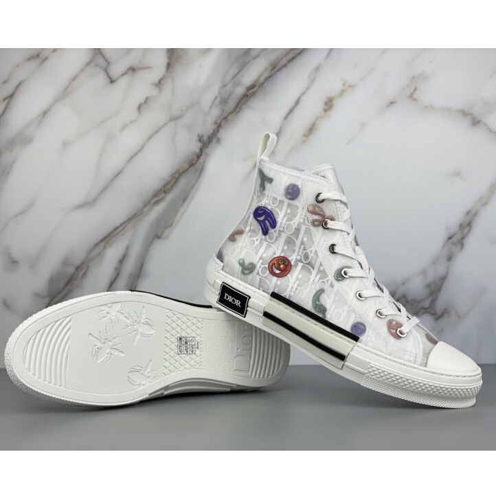 Dior B23 Dior And Kenny Scharf High-Top Sneaker - 