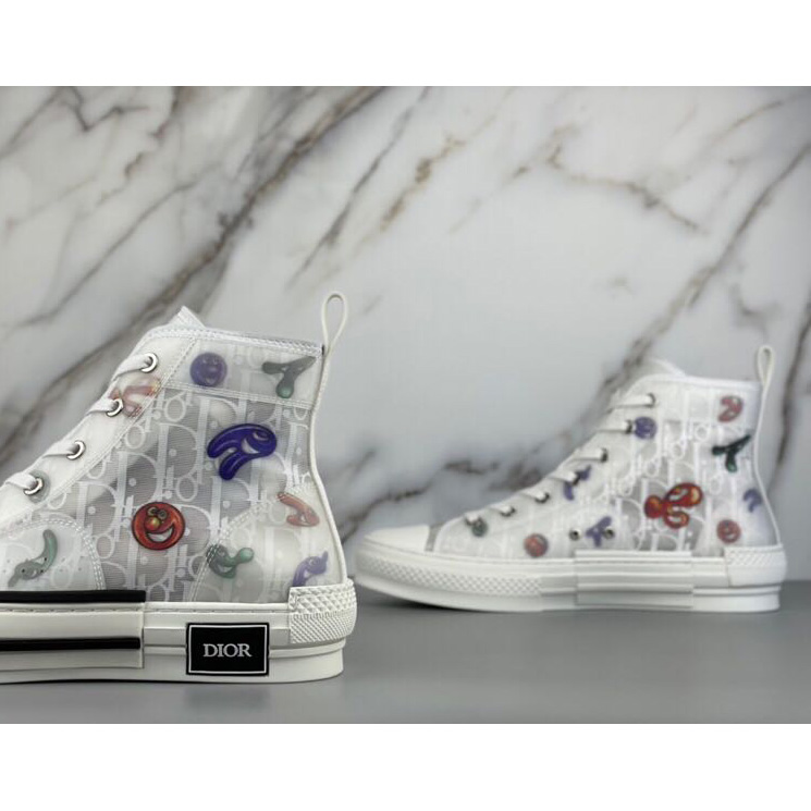 Dior B23 Dior And Kenny Scharf High-Top Sneaker - 