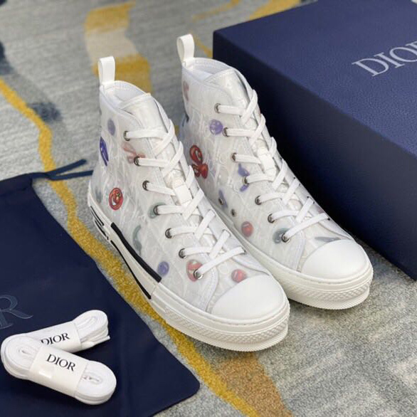 Dior B23 Dior And Kenny Scharf High-Top Sneaker - 