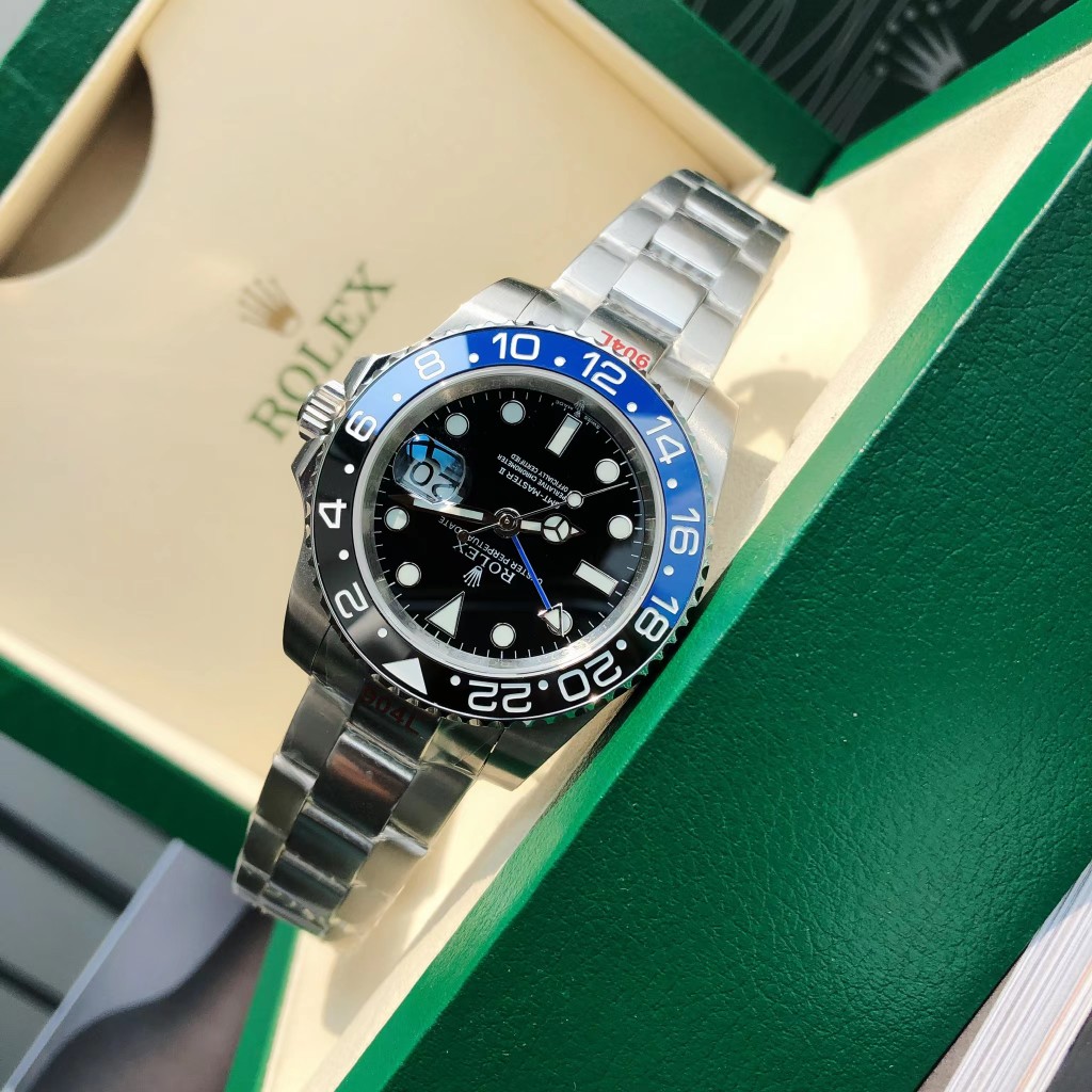 Rolex GMT Master II Batman Steel Automatic Black Dial Men's Watch - 