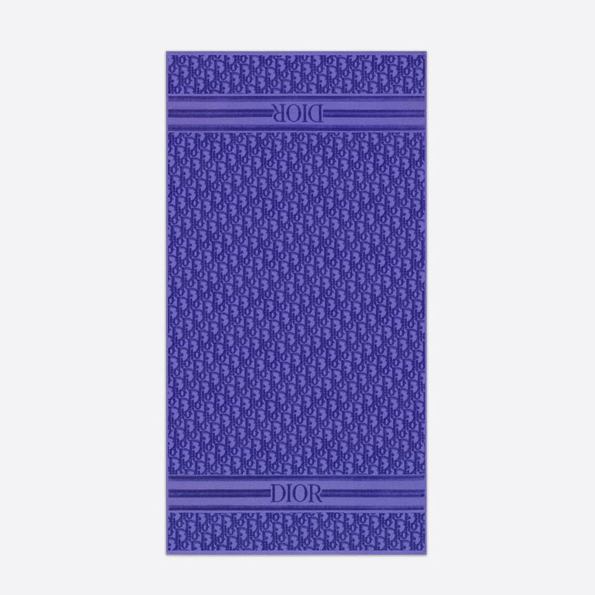 Dior Telo Da Spiaggia Dior Oblique In Purple - DesignerGu