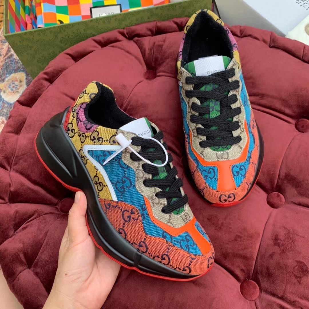 Gucci GG Multicolor Series Rhyton  Sneakers - 