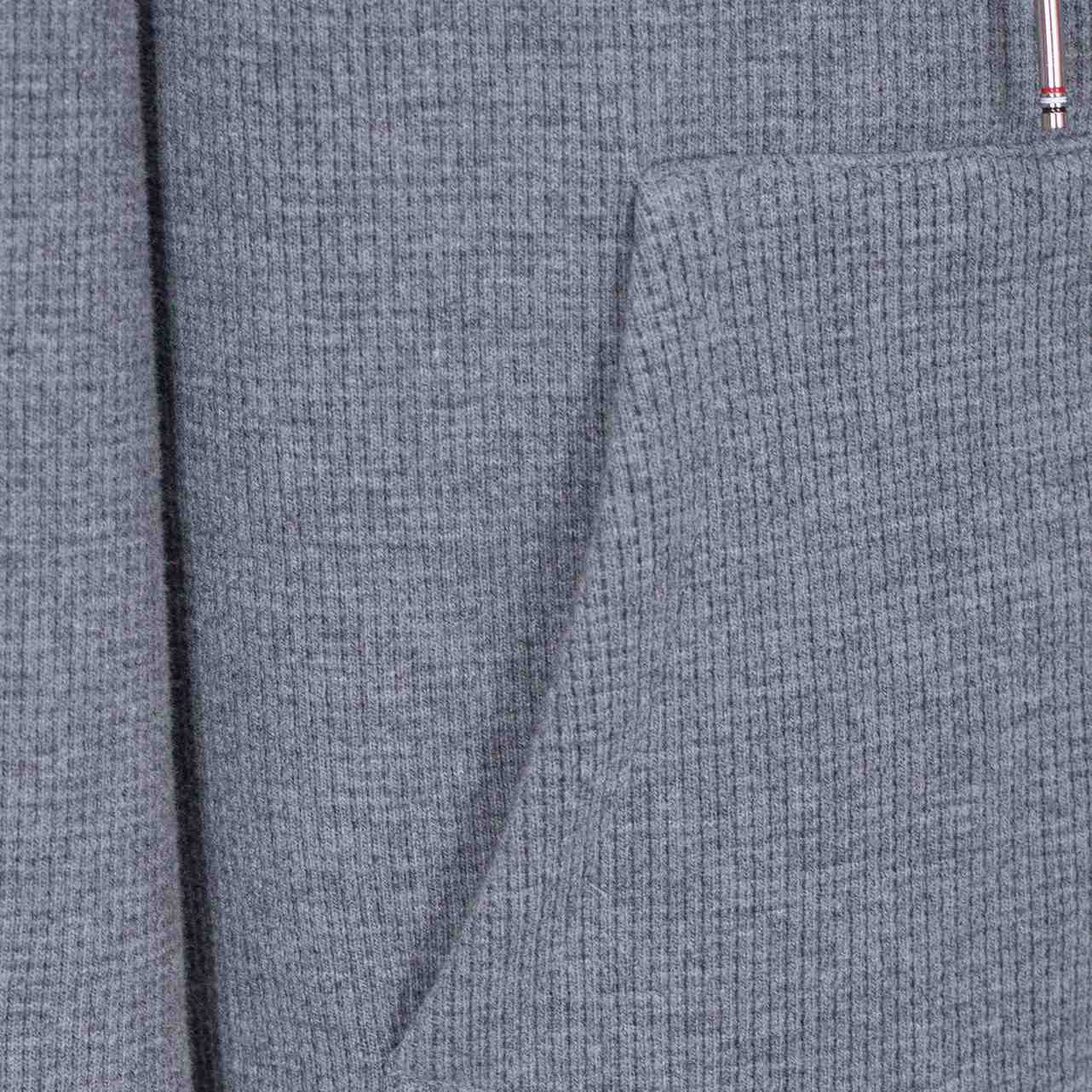 Thom Browne 4-Bar Zip-Up Cotton Hoodie - 