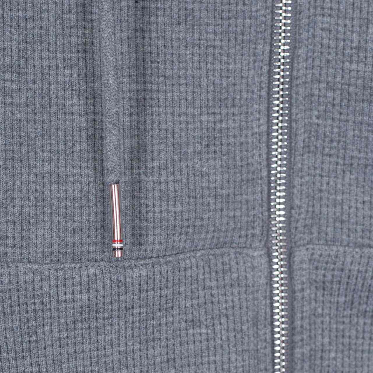 Thom Browne 4-Bar Zip-Up Cotton Hoodie - 