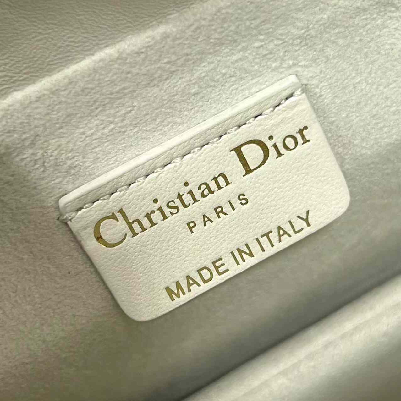 Dior Lady Dior Handle Drawstring Mini Bag - 