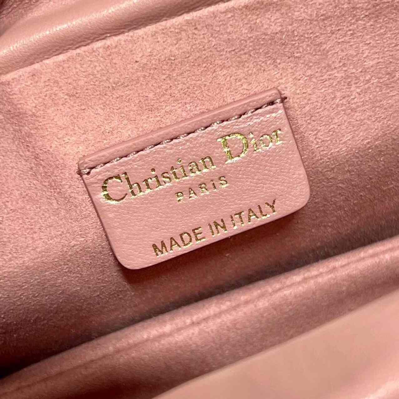 Dior Lady Dior Top Handle Drawstring Mini Bag - 