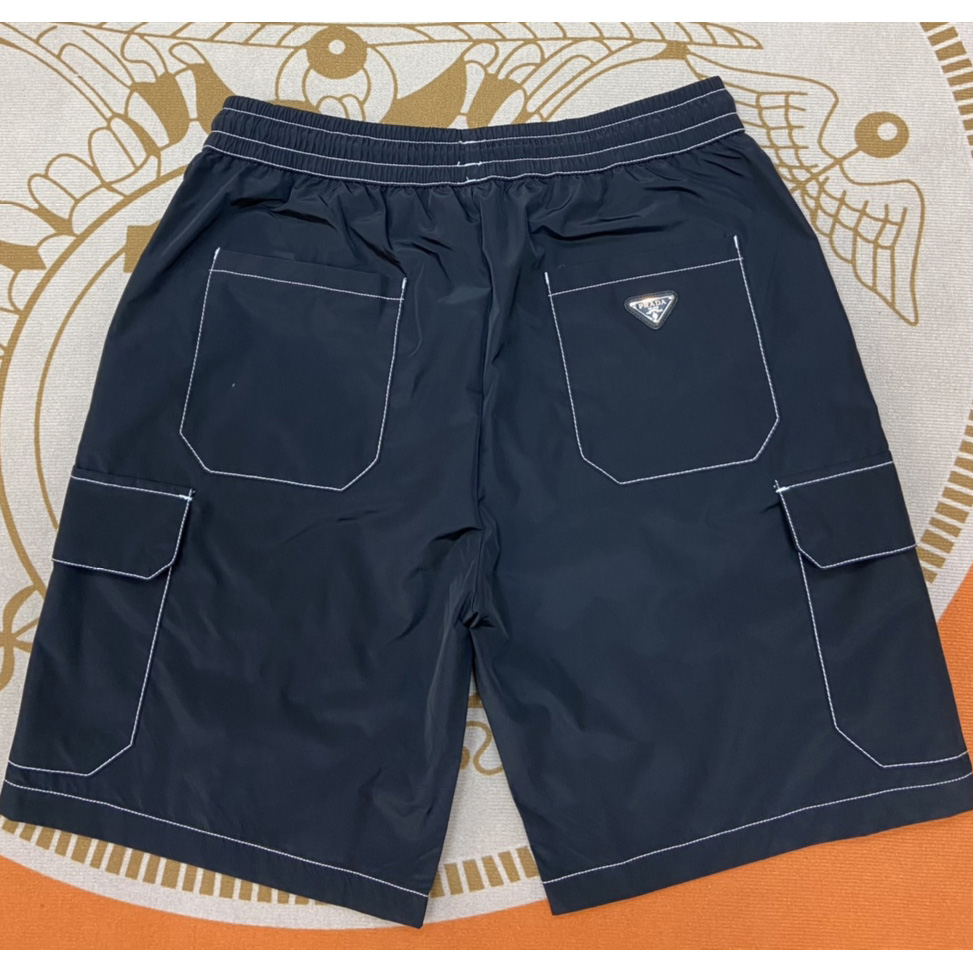 Prada Logo Cotton Shorts - 