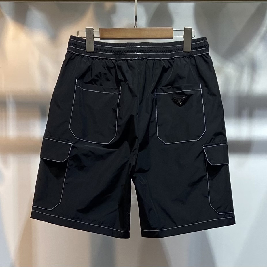 Prada Logo Cotton Shorts - 