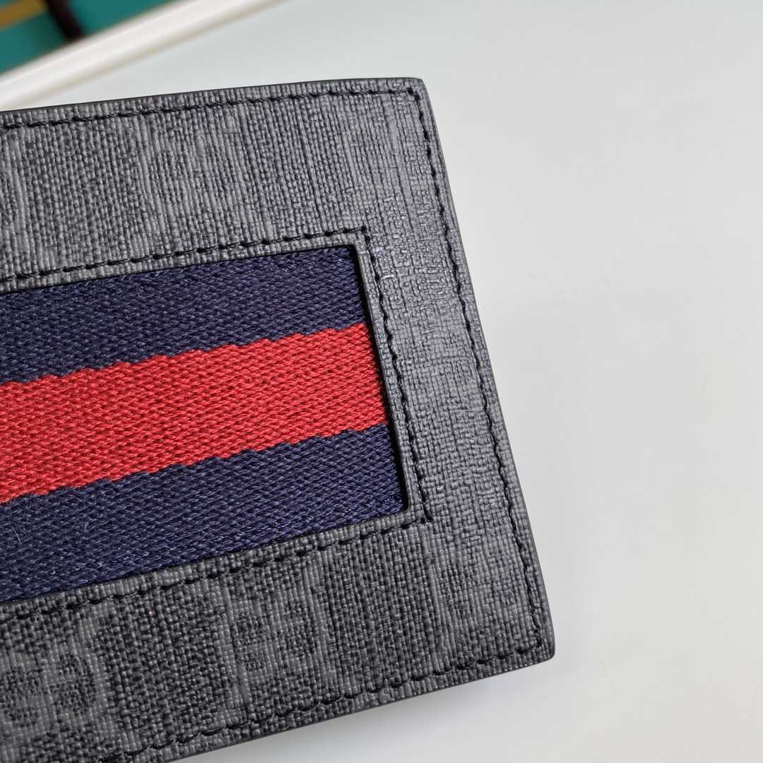 Gucci GG Supreme Web Wallet(11-9-1.5cm)    - 