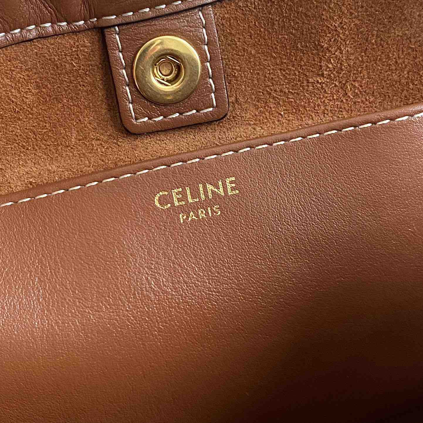 Celine Small Cabas Drawstring Cuir Triomphe In Smooth Calfskin - 