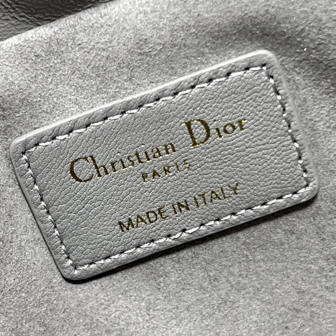 Dior Lady Dior Top Handle Drawstring Mini Bag - 