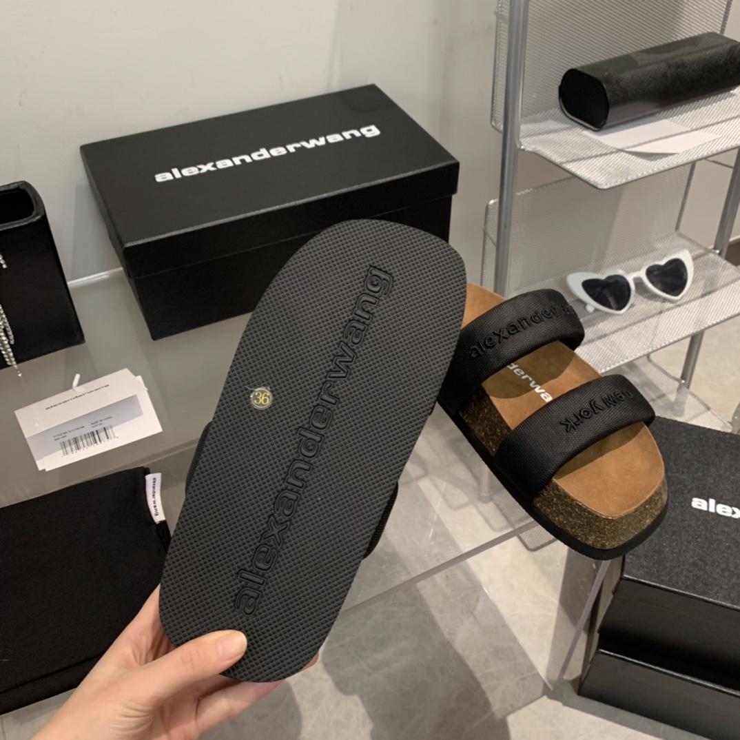 Alexander Wang Ronan Nylon Slide Sandals - 