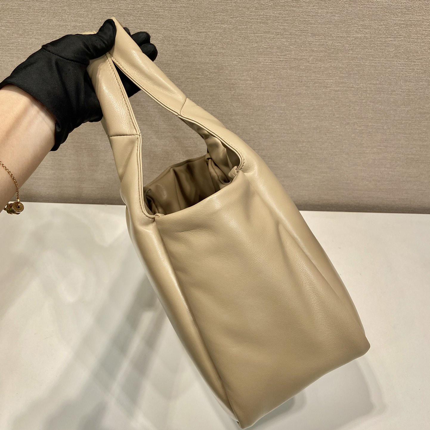 Prada Medium Padded Prada Soft Nappa Leather Bag - 