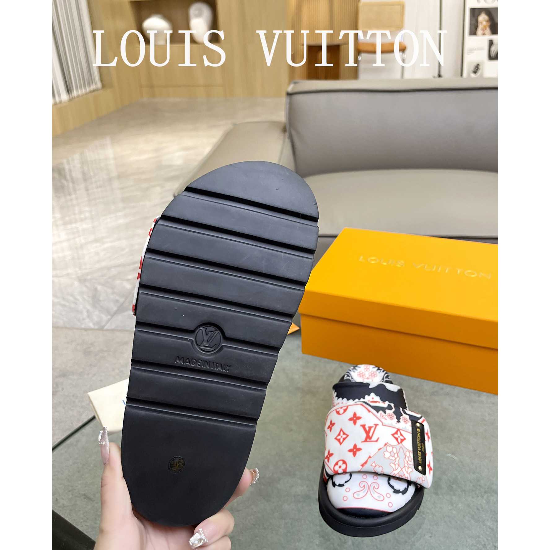 Louis Vuitton Slipper Pillow Flat Comfort Mule       - DesignerGu