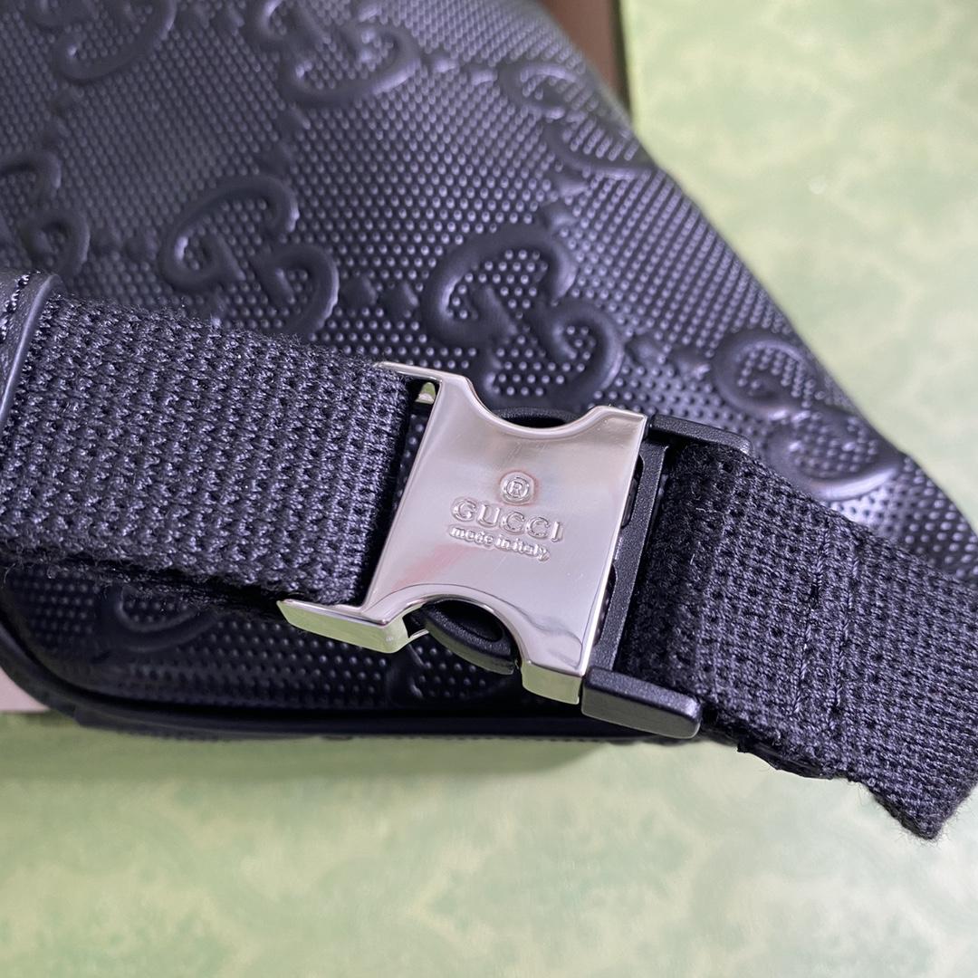 Gucci GG Embossed Belt Bag  (23×13×5cm) - 