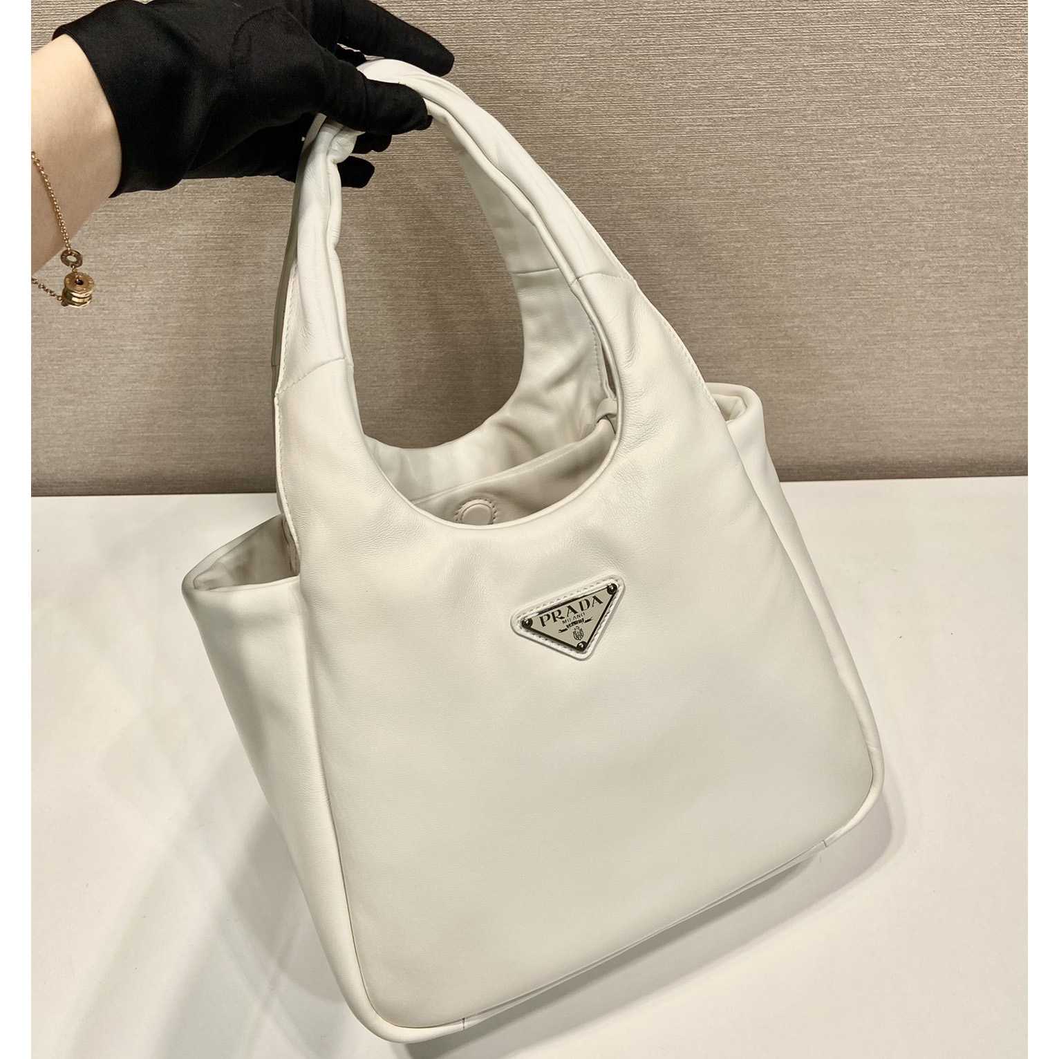 Prada Medium Padded Prada Soft Nappa Leather Bag - 