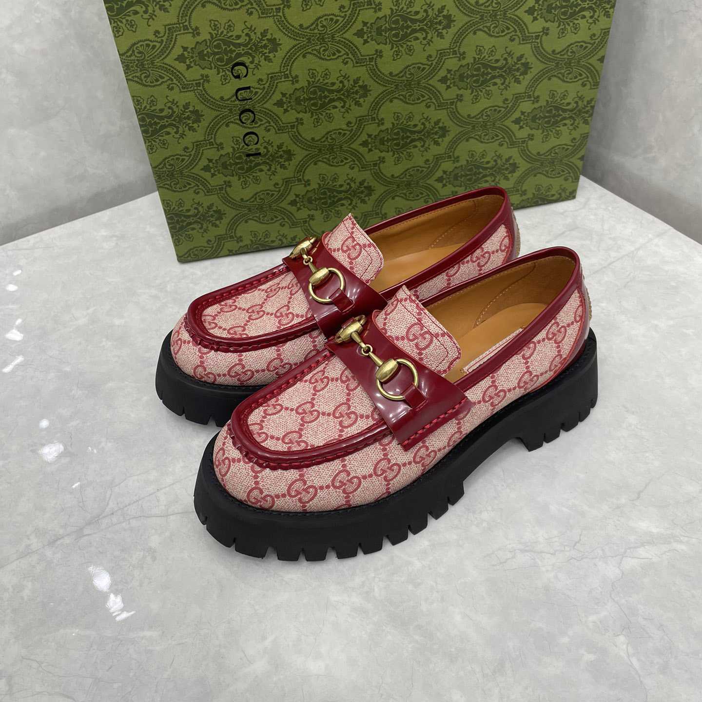 Gucci Women's GG Lug Sole Loafer - 