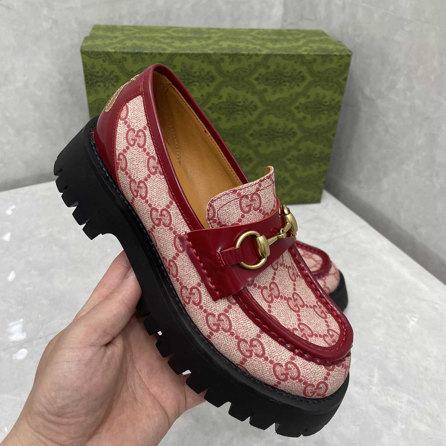 Gucci Women's GG Lug Sole Loafer - 