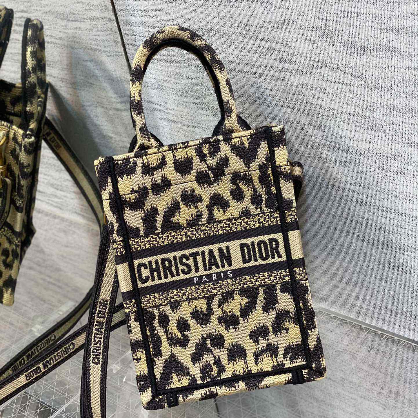 Dior Mini Dior Book Tote Phone Bag - 