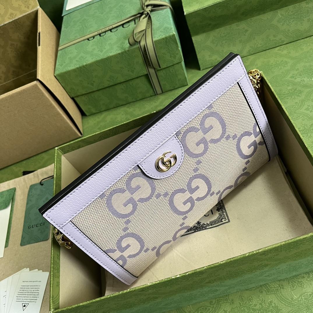 Gucci Ophidia Jumbo GG Small Shoulder Bag(26-17.5-8cm)  - 