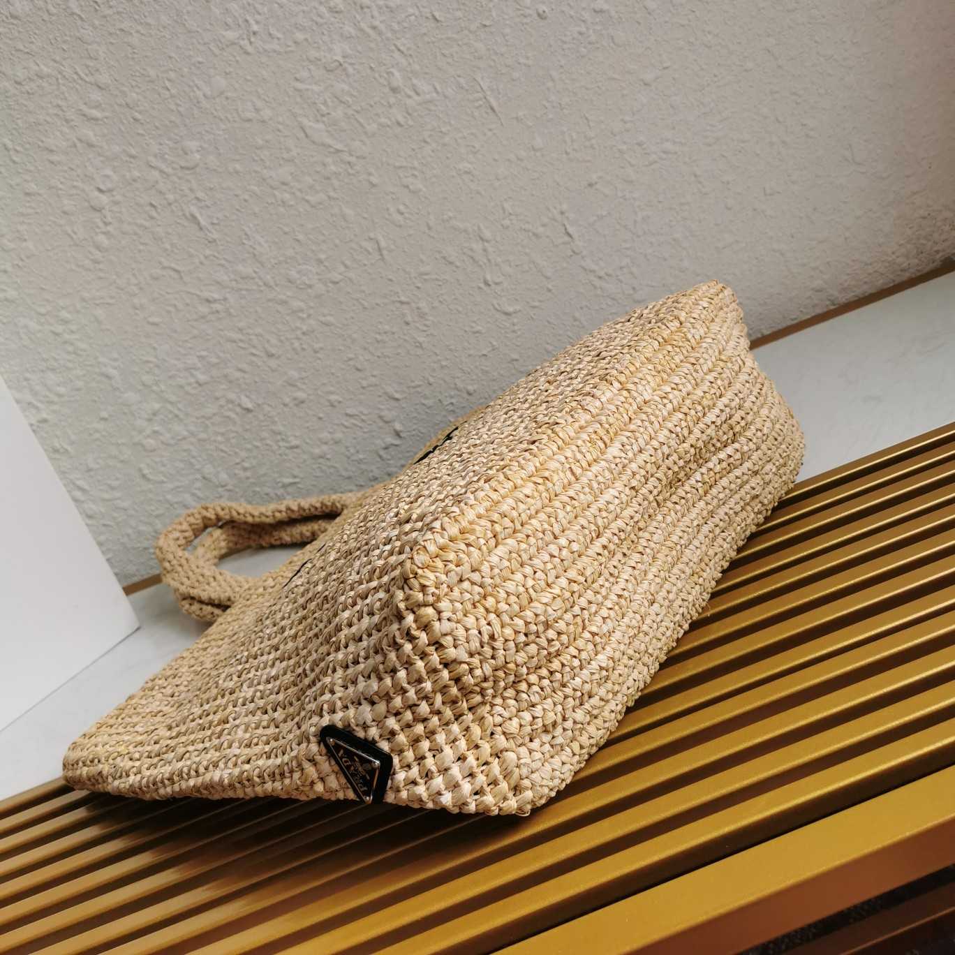 Prada Small Raffia Tote Bag - 