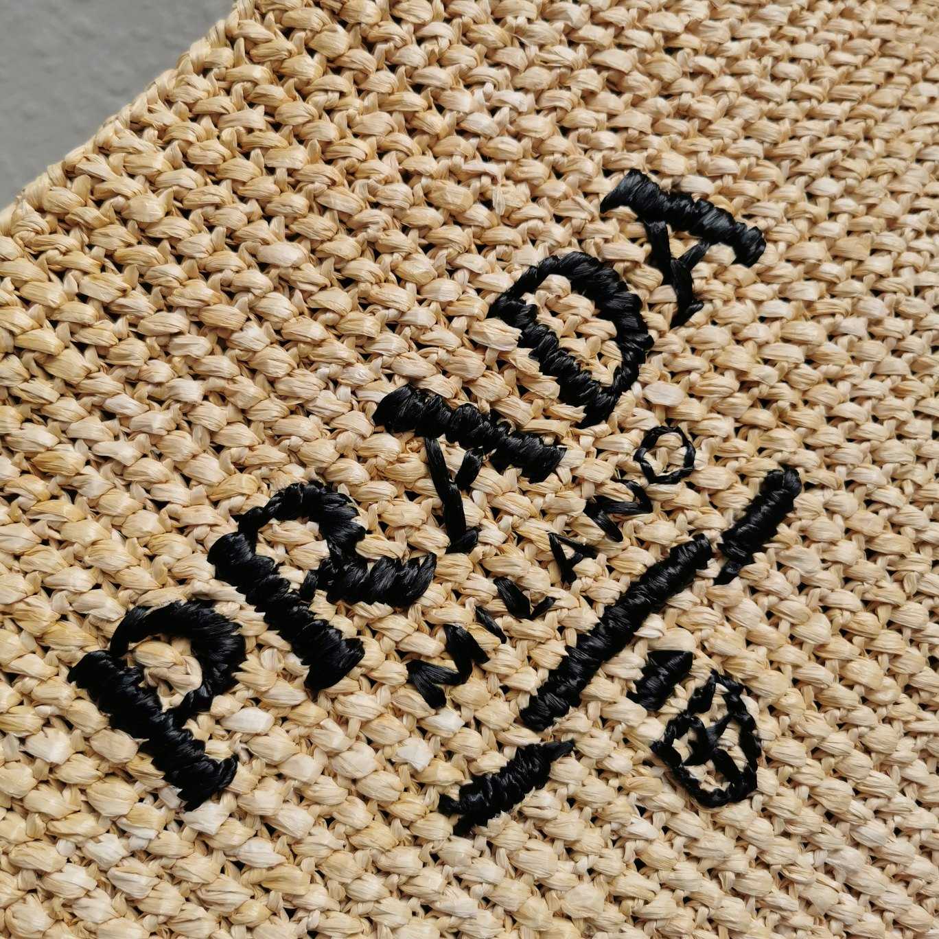 Prada Small Raffia Tote Bag - 