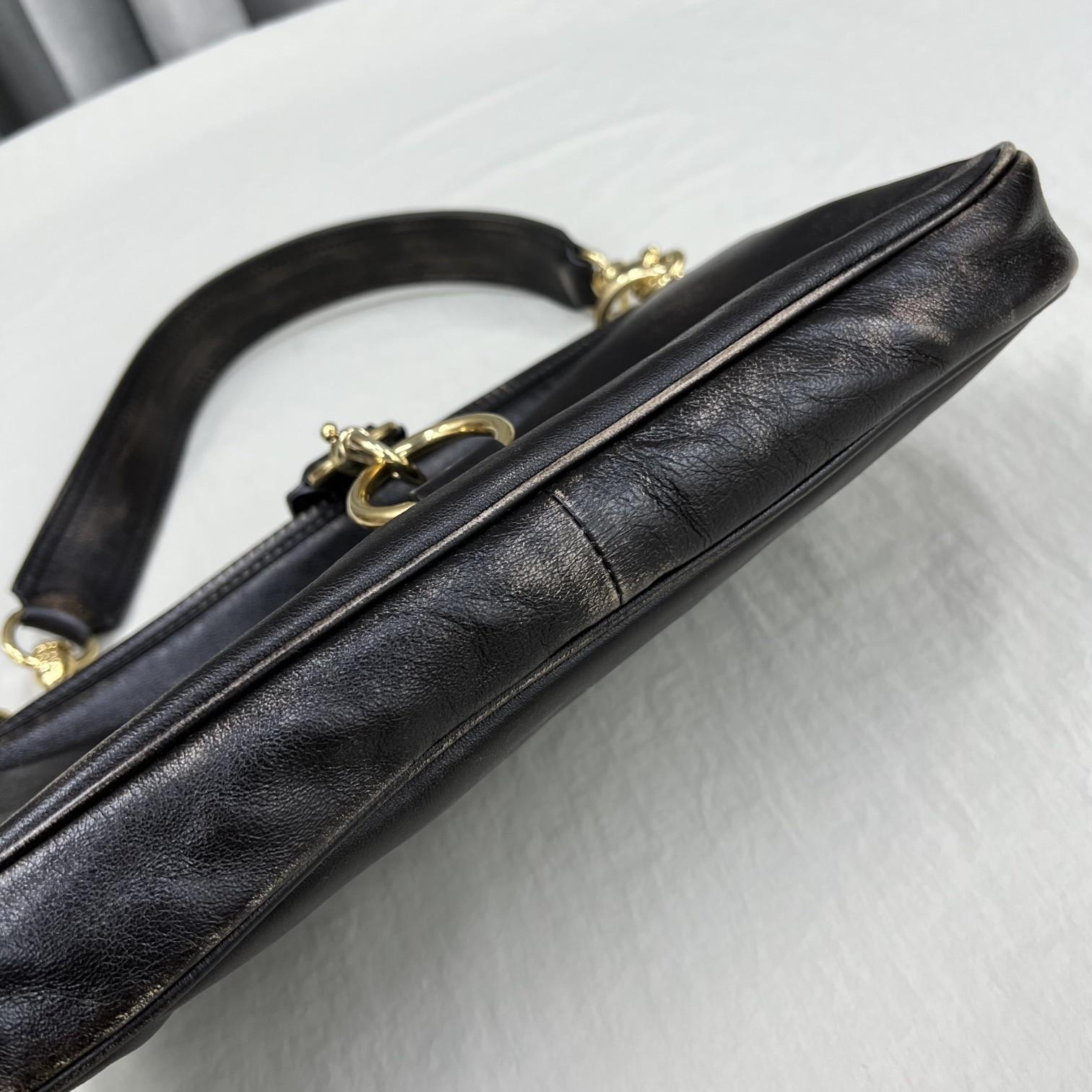Miu Miu Leather Shoulder Bag With Snap Hook - 
