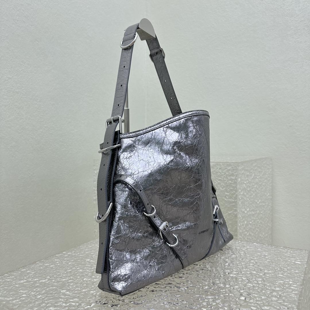 Givenchy Medium Voyou Bag In Laminated Leather(32-37-6.5cm) - 