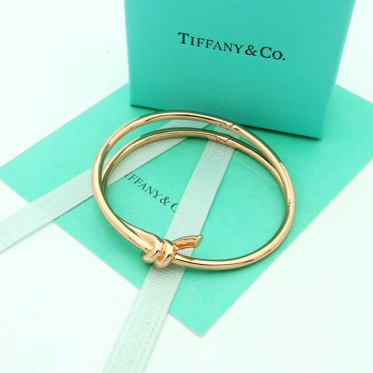 Tiffany&CO Tiffany Knot Double Row Hinged Bangle  - 