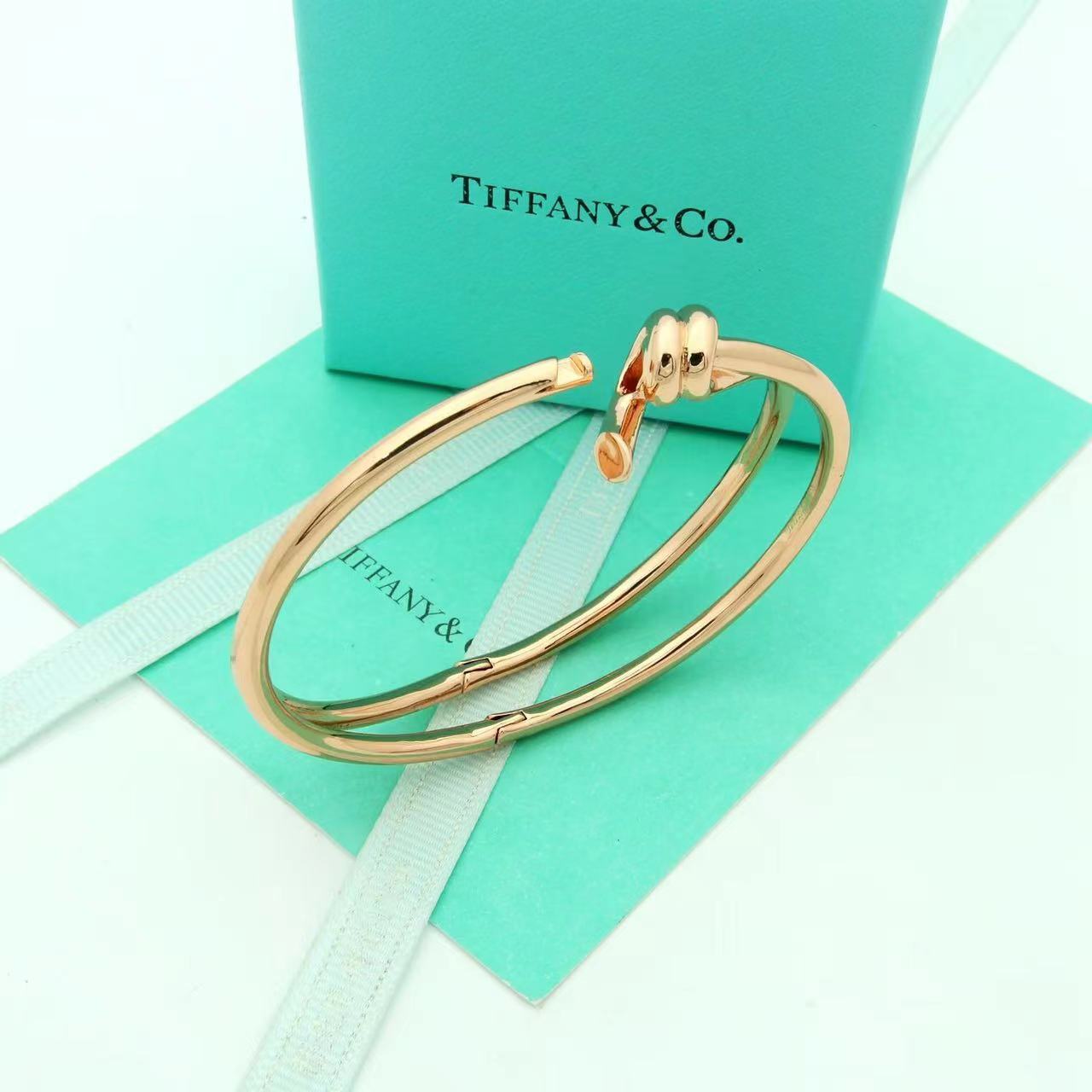 Tiffany&CO Tiffany Knot Double Row Hinged Bangle  - 