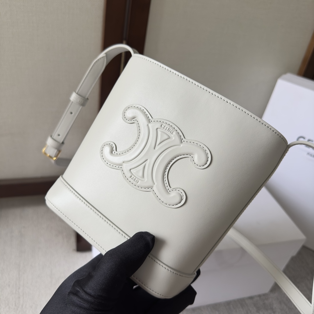 Celine Mini Bucket Cuir Triomphe In Smooth Calfskin  - 