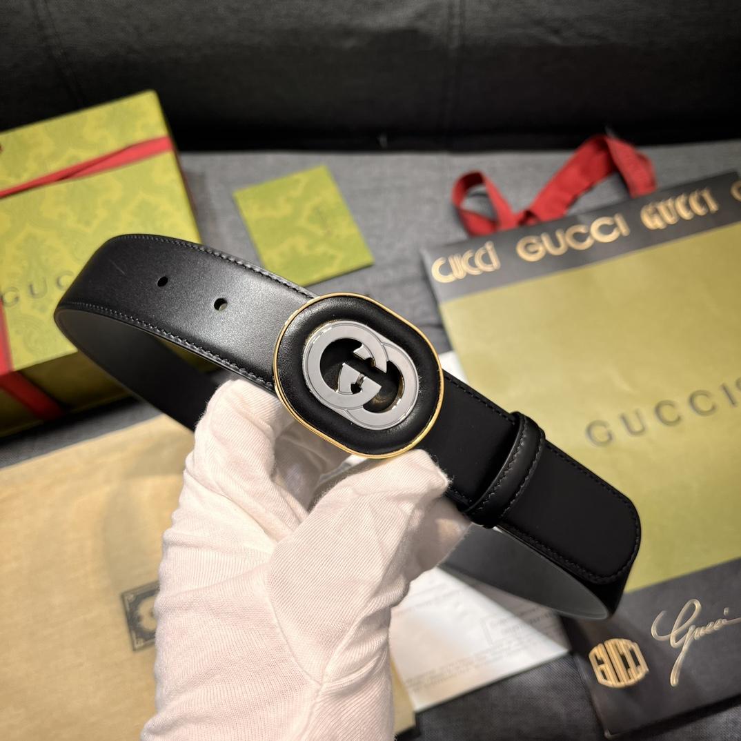 Gucci Belt With Interlocking G Buckle - 