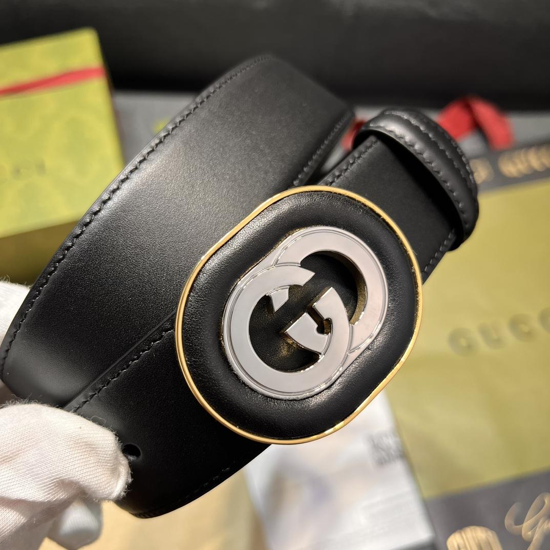 Gucci Belt With Interlocking G Buckle - 