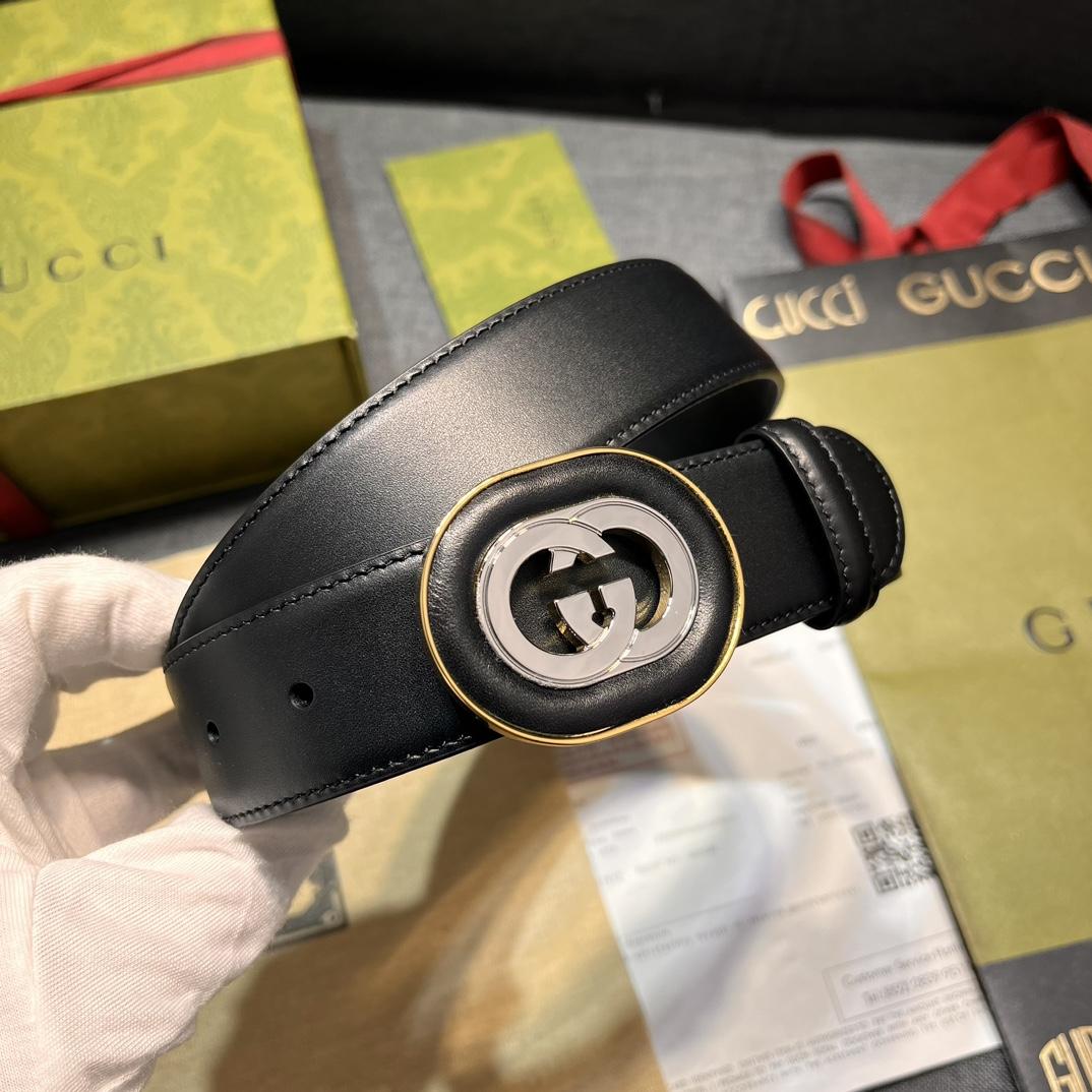 Gucci Belt With Interlocking G Buckle - 