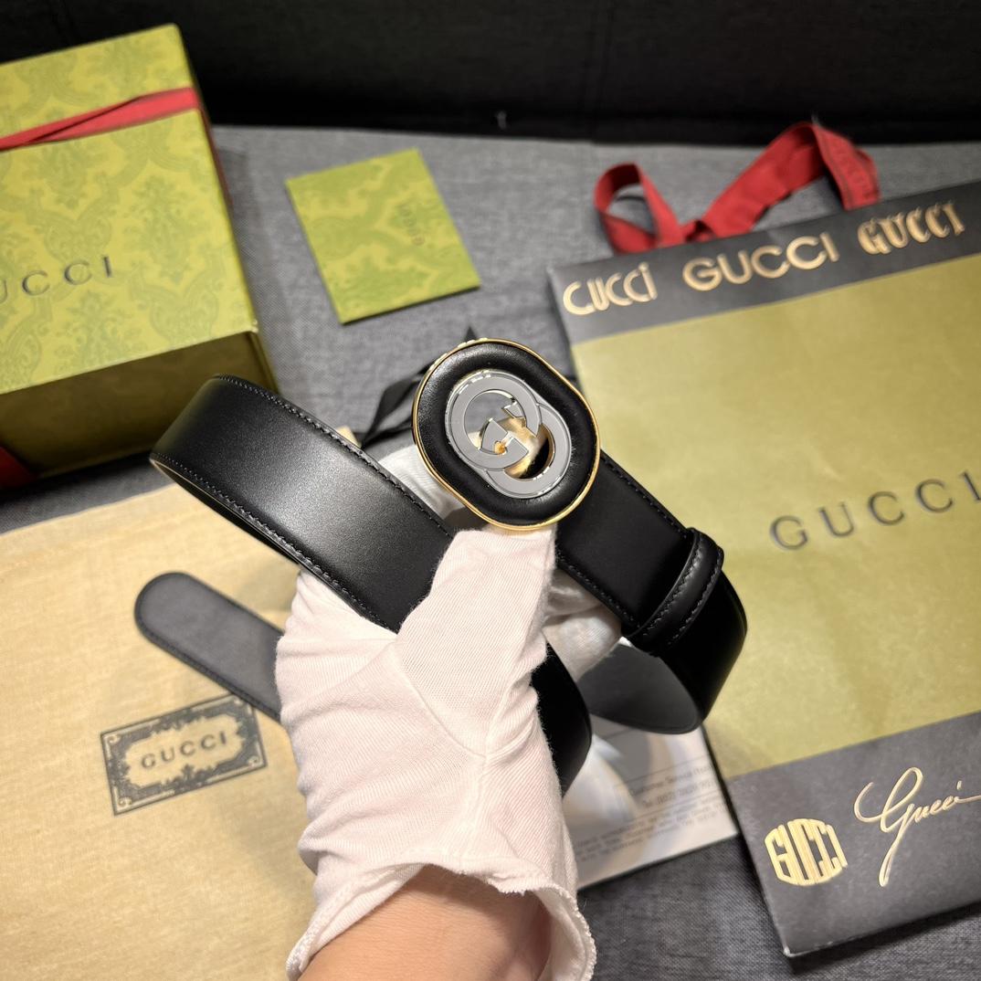 Gucci Belt With Interlocking G Buckle - 