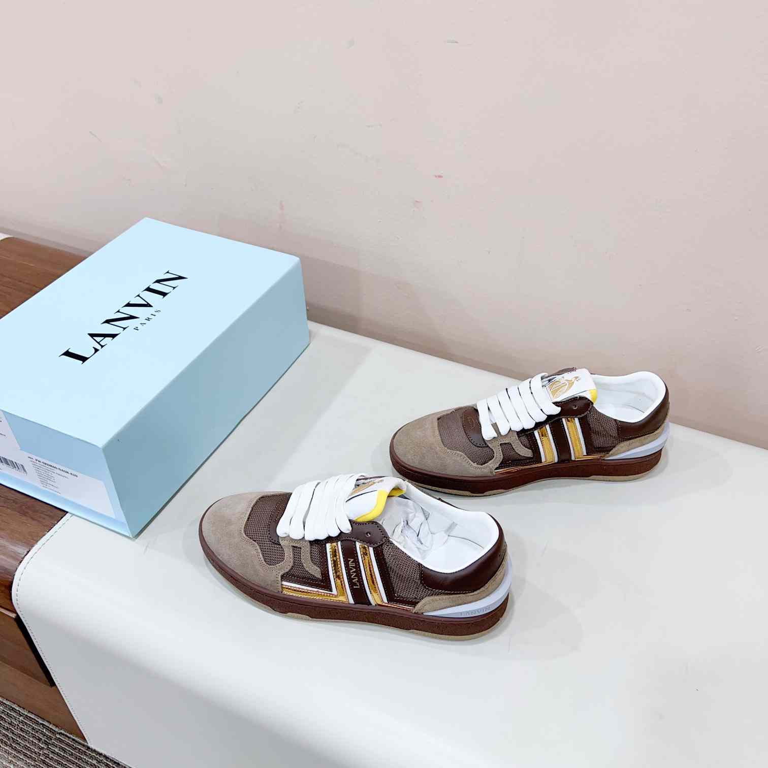 Lanvin Leather Low-top Clay Sneakers - 