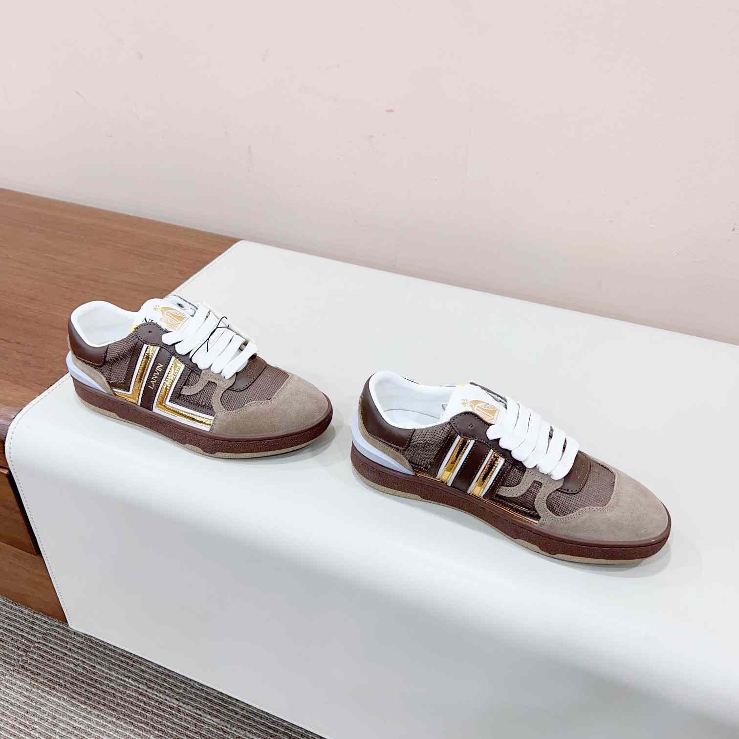 Lanvin Leather Low-top Clay Sneakers - 