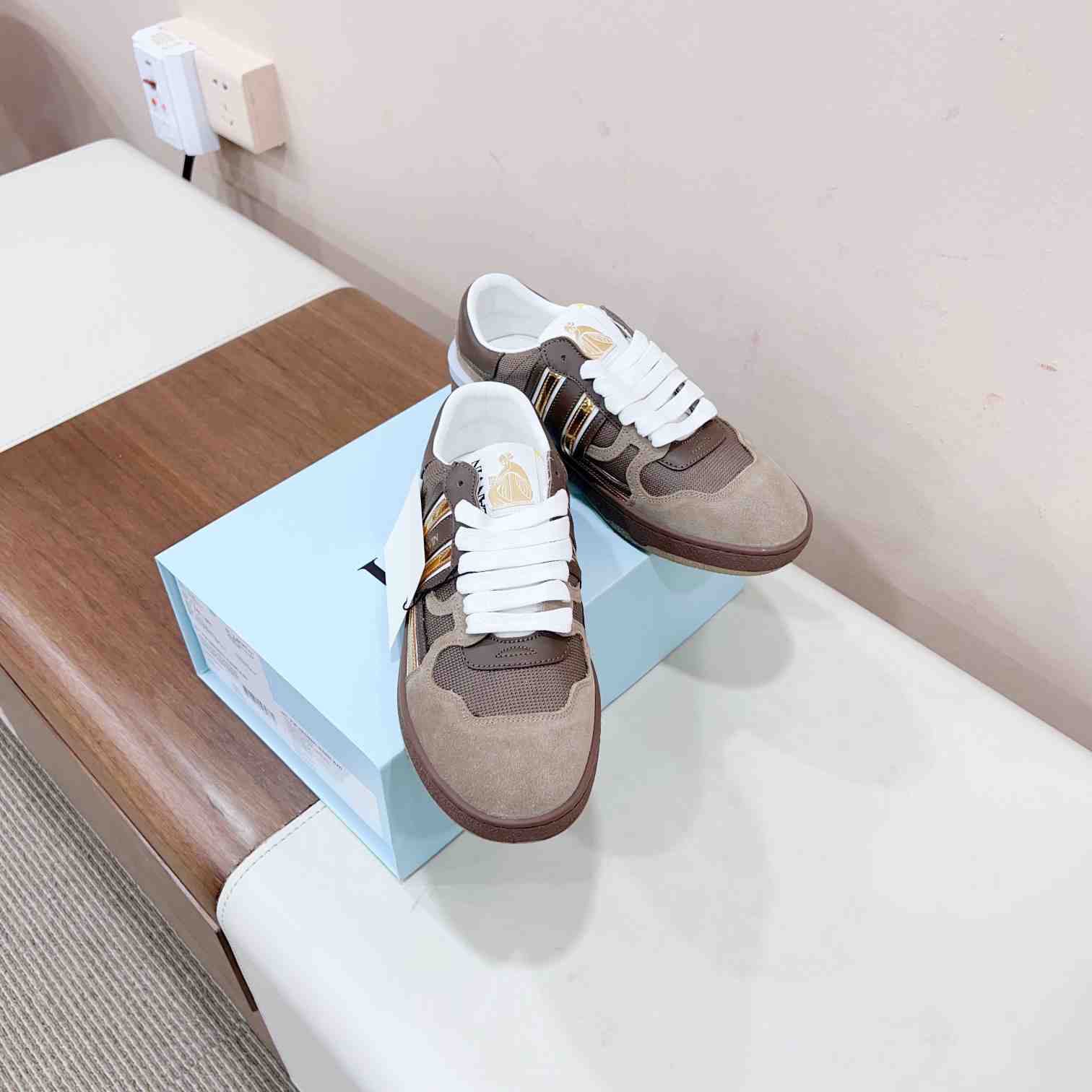 Lanvin Leather Low-top Clay Sneakers - 