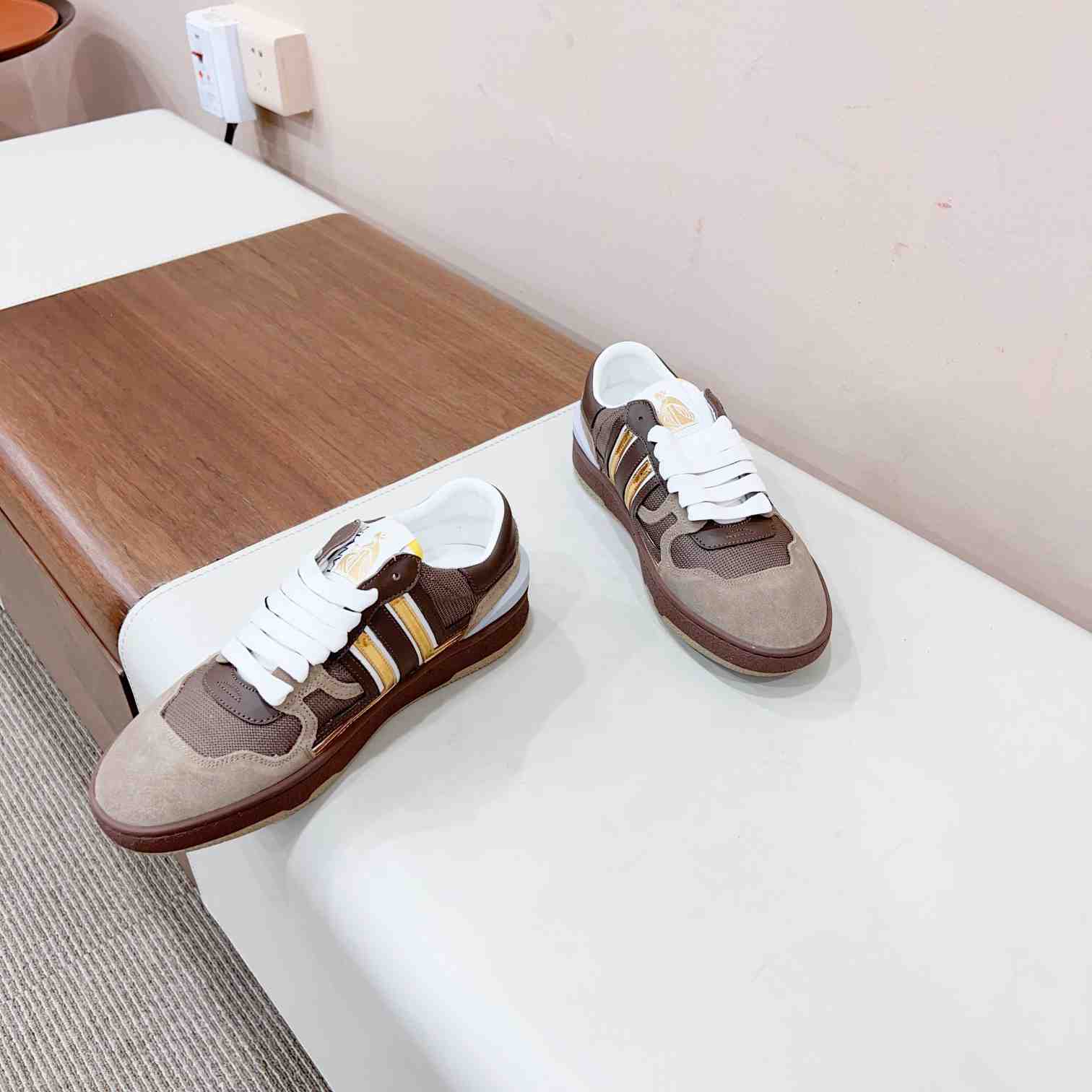 Lanvin Leather Low-top Clay Sneakers - 