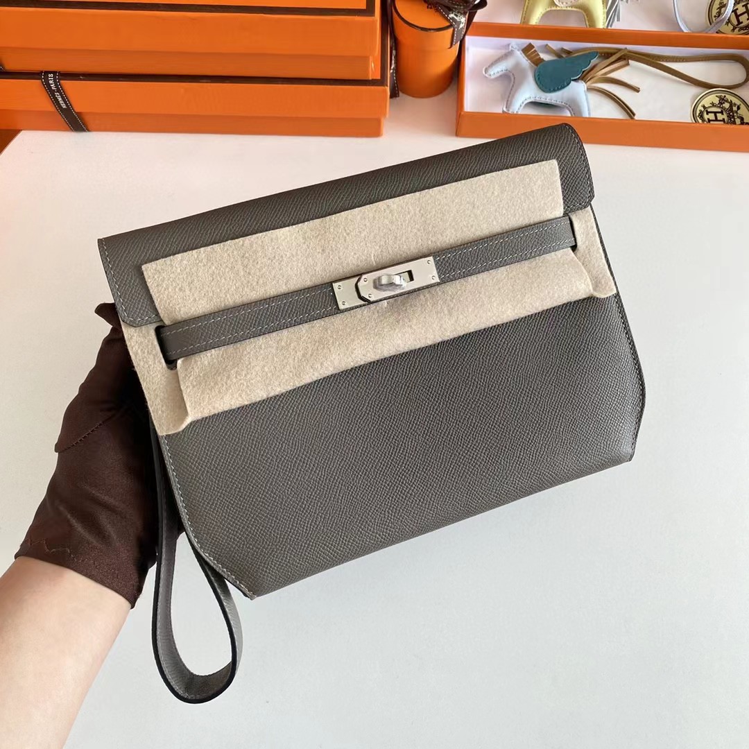 Hermes Kelly Dépêches Leather Bag (25-19-5cm) - 