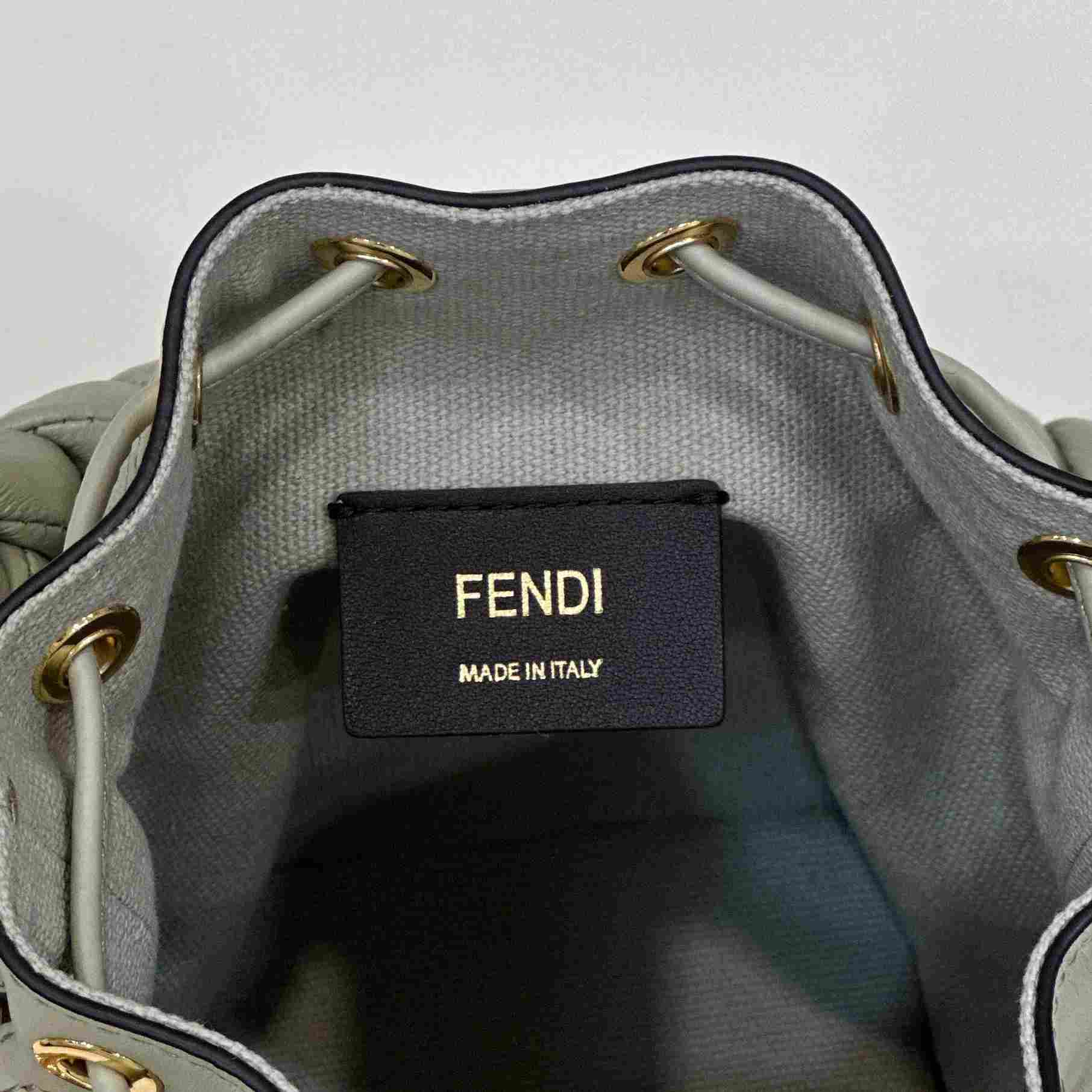 Fendi Mon Tresor Light Green FF Canvas Mini-bag - 
